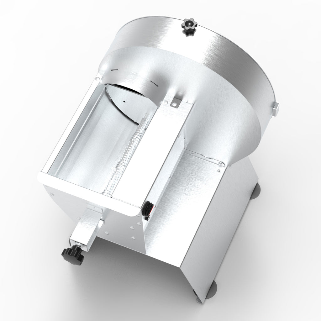 Commercial Electric Vegetable Slicer,Stainless Steel Fruit Slicer Machine Large Feed Chute,Food Slicing Electric Machine 0.04-0.4inch Thickness Adjustable For Cabbage, Potatoes, Tomatoes