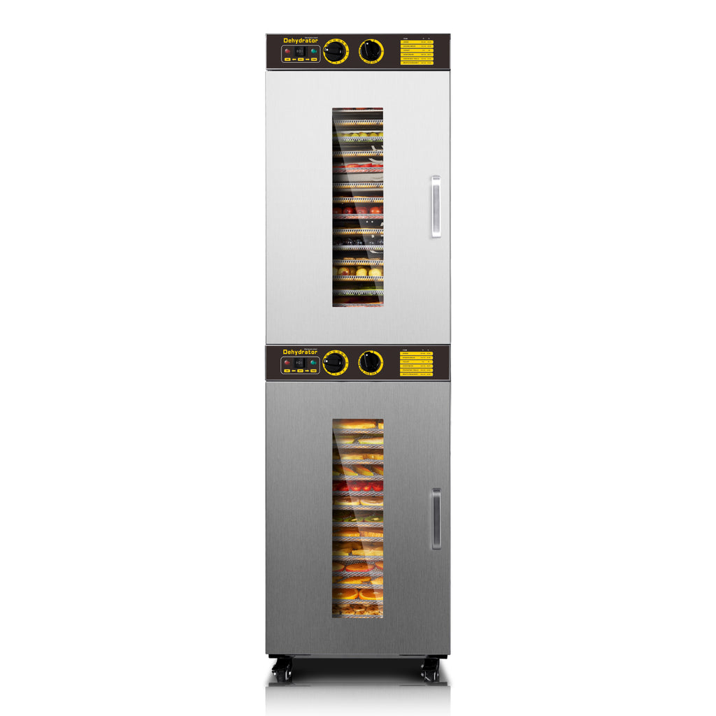220V Commercial Food-Dehydrator Machine 32 Trays, 54ft² Large Commercial-Dehydrator,15H & 194℉ Timer Stainless Steel 50Hz Industrial Food-Dryer Machine Powerful Dryer for Food Processing,Restaurant