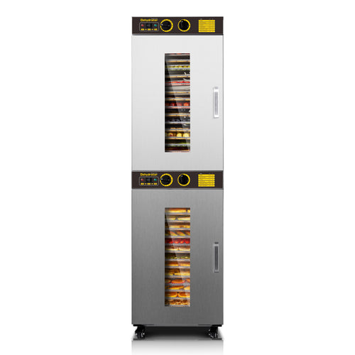 220V Commercial Food-Dehydrator Machine 32 Trays, 54ft² Large Commercial-Dehydrator,15H & 194℉ Timer Stainless Steel 50Hz Industrial Food-Dryer Machine Powerful Dryer for Food Processing,Restaurant