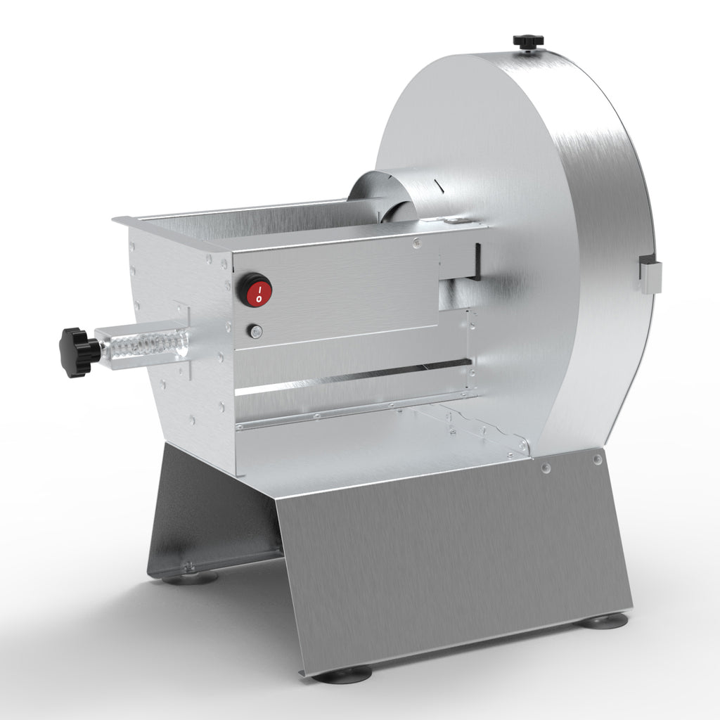Commercial Electric Vegetable Slicer,Stainless Steel Fruit Slicer Machine Large Feed Chute,Food Slicing Electric Machine 0.04-0.4inch Thickness Adjustable For Cabbage, Potatoes, Tomatoes