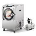 Vacuum Freeze Dryer Machine 220V & 1800W with 6 Trays, -40°C Cold Trap & Vp≤5 Pa Commercial Food Freeze Drying Machine with Vacuum Pump,Drying for Fruit Vegetable Food Preservation