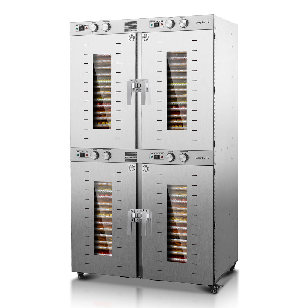 220V Commercial Food-Dehydrator Machine 88 Trays,150ft² Large Capacity Food-Dryer Machine with 15H & 194°F,7400W & 50Hz No Plug Industrial Commercial-Dehydrator Single-Phase for Food Processing Plant