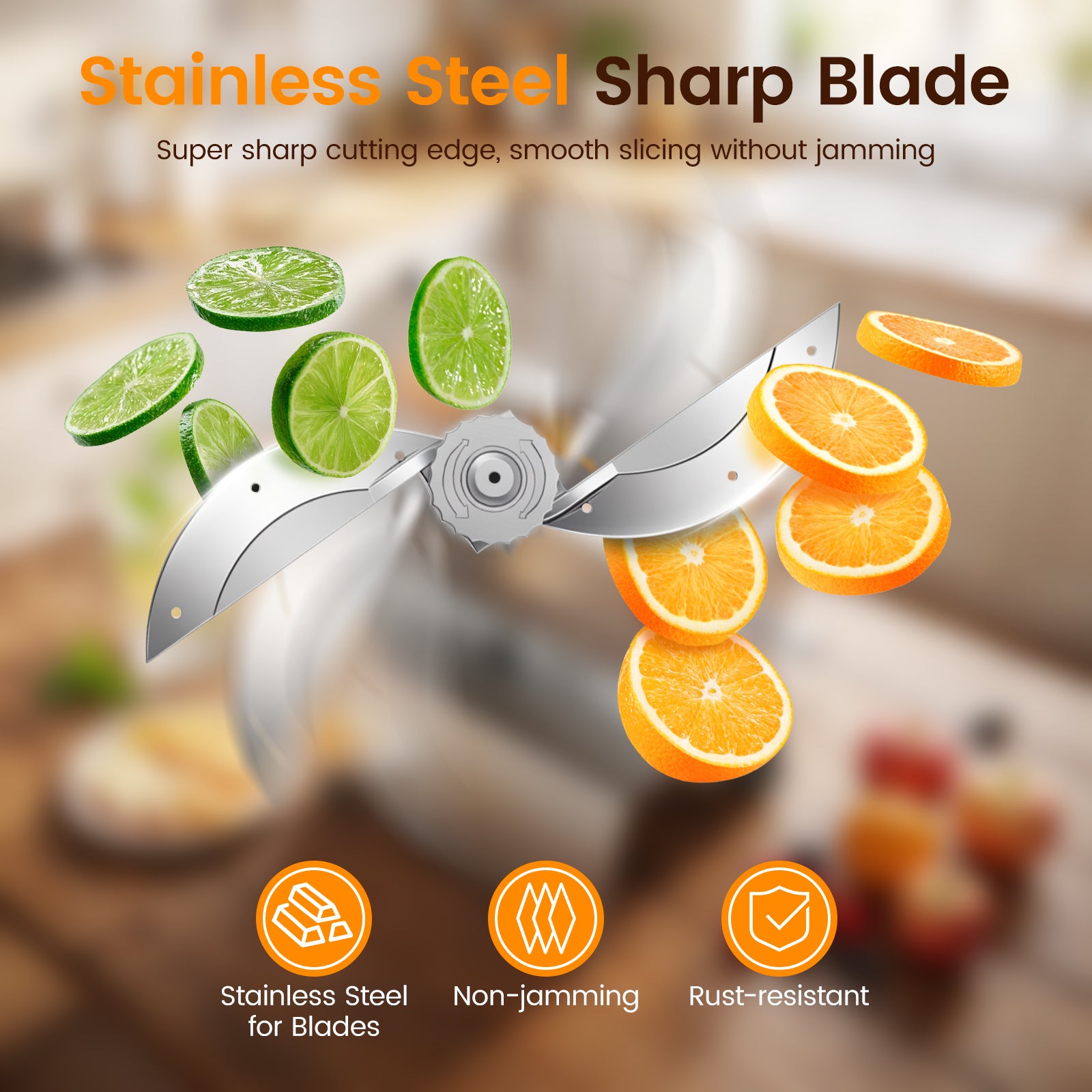 Commercial Electric Vegetable Slicer,Stainless Steel Fruit Slicer Machine Large Feed Chute,Food Slicing Electric Machine 0.04-0.4inch Thickness Adjustable For Cabbage, Potatoes, Tomatoes