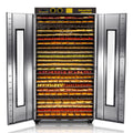 220V & 115.96ft² Large Capacity Commercial Food-Dehydrator Machine 24 Trays,5850W 50Hz No Plug Industrial Dehydrator Single-Phase Factory Use,Commercial Food-Dryer Machine with Food Processing Plants