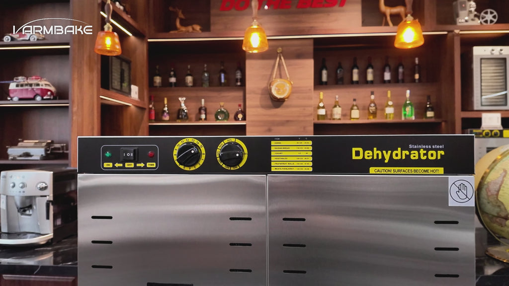 220V & 115.96ft² Large Capacity Commercial Food-Dehydrator Machine 24 Trays,5850W 50Hz No Plug Industrial Dehydrator Single-Phase Factory Use,Commercial Food-Dryer Machine with Food Processing Plants