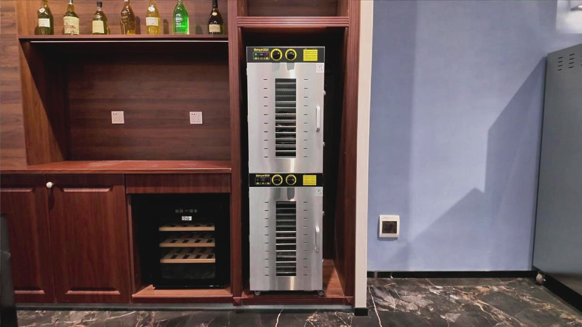 220V Commercial Food-Dehydrator Machine 32 Trays, 54ft² Large Commercial-Dehydrator,15H & 194℉ Timer Stainless Steel 50Hz Industrial Food-Dryer Machine Powerful Dryer for Food Processing,Restaurant